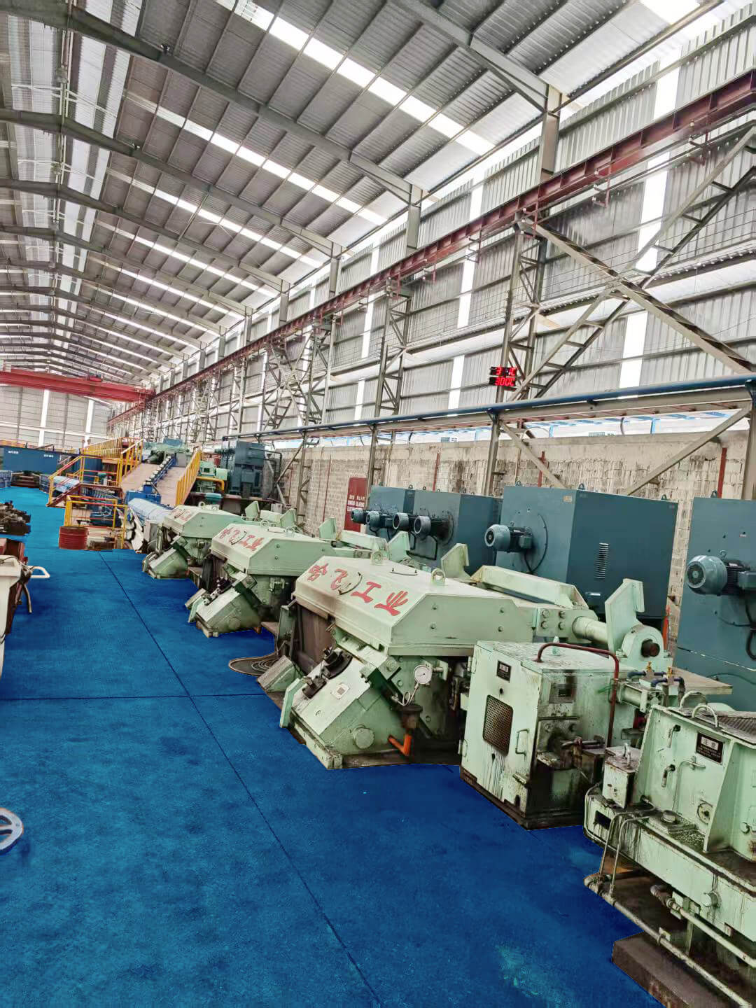 Steel rolling machinery at FAR-MAC Steel Industry