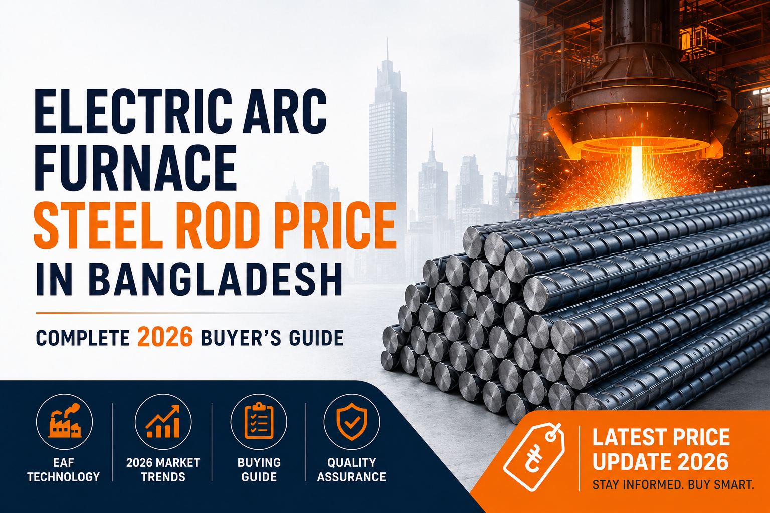 Electric ARC Furnace Steel Rod Price in Bangladesh